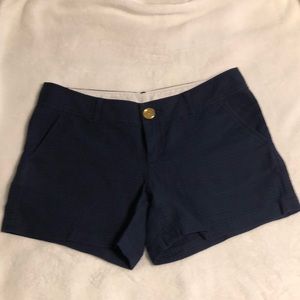 Lilly Pulitzer Navy blue waffle texture shorts